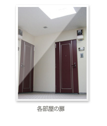 各部屋の扉